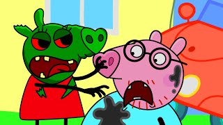 Halloween Peppa Pig Zombie story for kids  Kids Cartoon [upl. by Malia]