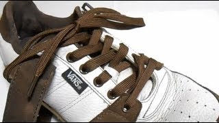 靴紐の結び方 オーバーラップ Shoe Lacing Method  Overlapping Lacing [upl. by Basilius]