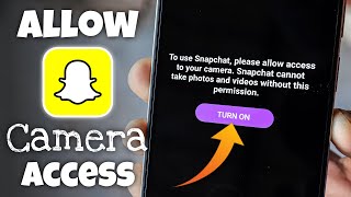 How to Allow Camera Access on Snapchat 2024 [upl. by Julee372]