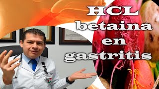 clorhidrato de betaina con pepsina Dr Javier Moreno [upl. by Shelden151]