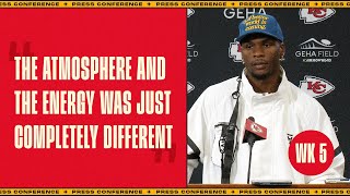 Marquez ValdesScantling “The energy was just completely different”  Week 5 Press Conference [upl. by Rina]