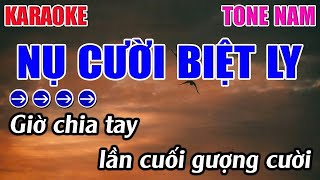 Nụ Cười Biệt Ly Karaoke Tone Nam  Bbm  Karaoke 9999  Beat Mới [upl. by Haidabo494]