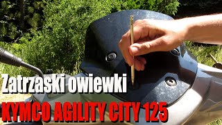 Zdejmowanie i zakładanie owiewki w KYMCO AGILITY CITY 125 [upl. by Nail]