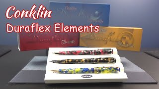 Conklin Duraflex Elements Fountain PensLimited Edition with new JoWo nibs [upl. by Fitz109]