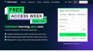 DataCamp FREE Access Week Aug 26 Sept 1 2024 CLOSED [upl. by Helve]