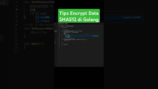 Tips Encrypt Data SHA512 di Golang golang backend tutorial [upl. by Salba]