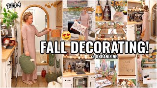 FALL HOME DECORATING amp ORGANIZATION IDEAS🍂 2024 FALL DECORATE WITH ME  ORGANIZING amp CLEANING [upl. by Brinn31]