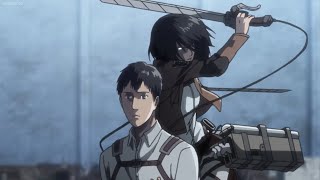 Mikasa Tries To Kill Bertholdt  Bertholdt transform  Eng Dub [upl. by Andeee432]