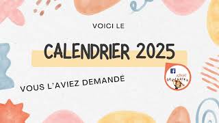 Calendrier 2025 à peindre avec les enfants ou à agrémenter dune photo [upl. by Rozalin]