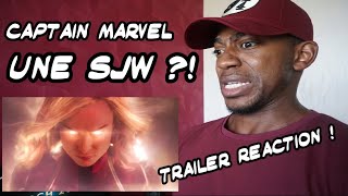 CAPTAIN MARVEL  UNE SJW TRAILER REACTION [upl. by Moth]