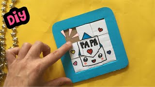 FA DA TE COMPLEANNO PAPÀ PUZZLE ★ LAVORETTI PER LA FESTA DEL PAPÀ ★ DIY Fidget Toy [upl. by Audy]