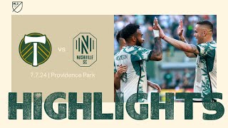 HIGHLIGHTS  Portland Timbers vs Nashville SC  July 7 2024 [upl. by Niemad]