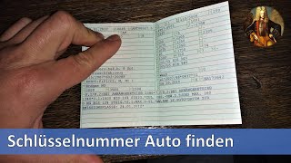 Schlüsselnummer Auto finden [upl. by Aneetsirk910]