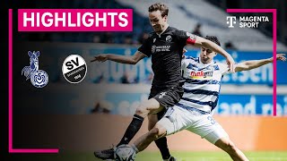 MSV Duisburg  SV Sandhausen  Highlights 3 Liga  MAGENTA SPORT [upl. by Sabina]