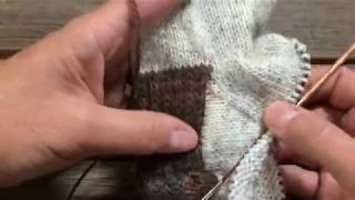 Basic Sock Tutorial Part 3  The Gusset [upl. by Ardnazil161]