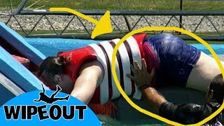 Lifeguard offers a helping hand ✋🏼 😳 Total Wipeout Official  Clip [upl. by Adnelg]