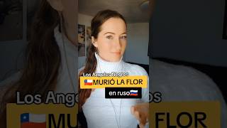 🇨🇱 MURIÓ LA FLOR 🎙️ en ruso 🇷🇺 losangelesnegros rusacanta cover [upl. by Esinahs724]