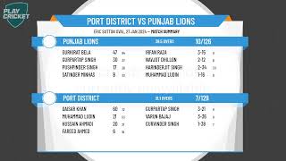 Adelaide Turf Cricket Association  ISC Teamwear LO Div 1  Rd12  Port District v Punjab Lions [upl. by Singer898]