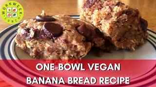 VEGAN OneBowl Banana Bread [upl. by Boeke105]