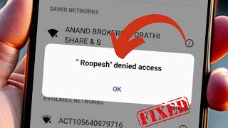 How To Fix Wifi Denied Access Problem [upl. by Terle41]