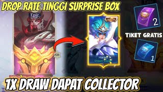 1X DRAW LANGSUNG DAPAT COLLECTOR  SKIN GRATIS SURPRISE BOX 2024 DROP RATE TINGGI BUG [upl. by Euqinemod878]