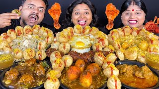 Chinese Food vs Street Food vs Home Food Eating Challenge  Noodles ChickenEgg Panipuri Biriyani [upl. by Ahseyn321]