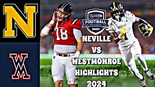 Neville vs West Monroe 2024  INTENSE Louisiana High School Football NONSELECT Division 1 Matchup [upl. by Micki]