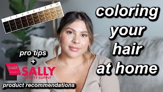 HOW TO DYE YOUR HAIR AT HOME LIKE A PRO WITH SALLYS PRODUCTS  HAIRDRESSER TIPS amp RECOMMENDATIONS [upl. by Kifar]