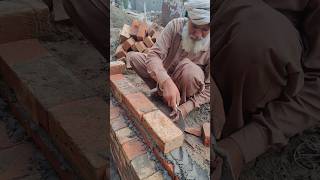 Brick wall construction ideas ytshorts shorts [upl. by Irafat]