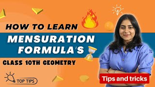 Tricks to learn Mensuration Formulas  Chapter 7 Mensuration  Class 10 Geometry  GalaxyofMaths [upl. by Odragde]