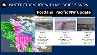 Portland Pacific Northwest Winter Storm Update [upl. by Nnaycart31]