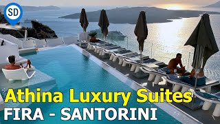 Santorinis Finest Hotel in Fira  Athina Luxury Suites [upl. by Rudwik]