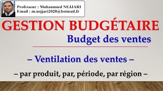 budget des ventes ventilation des ventes [upl. by Assila963]