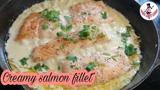 CREAMY SALMON FILLET  SALMON FISH RECIPE  THE LADY CHEF  TLC [upl. by Browne647]