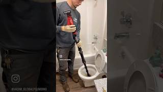 Using the milwaukeetool M12 toilet auger power driver to clear a soft blockage😎 [upl. by Slosberg]