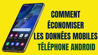 Comment réduire la consommation de données mobiles  téléphone Android [upl. by Ahsla432]