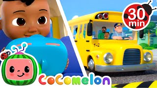 Codys Wheels on the Bus  Cocomelon  Cody Time  Kids Cartoons amp Nursery Rhymes  Moonbug Kids [upl. by Nymzaj]