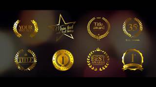 Awards Titles After Effects Template  The Award Royalty Free Music [upl. by Noremmac]