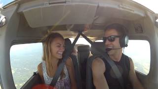 Jills first Cessna flight [upl. by Nalyad]