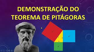 Teorema de Pitágoras demonstração geométrica [upl. by Tubb]