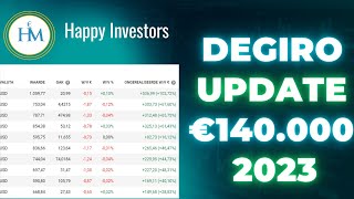 DEGIRO Portfolio Update €140000 Aandelen Kopen en Verkopen in 2023 [upl. by Aig44]