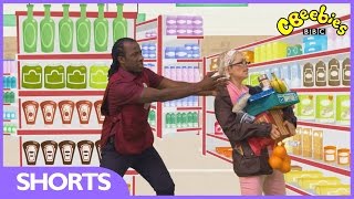 Lets Play Sid Works At A Supermarket  CBeebies [upl. by Sidman851]