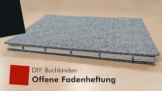 DIY Buchbinden – Offene Fadenheftung [upl. by Rothberg470]