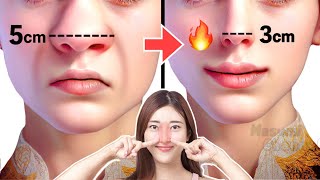 5mins Slim Nose Exercise To Sharpen Reshape Nose Naturally At Home 🔥Reduce the Swelling of Nose [upl. by Rrats]