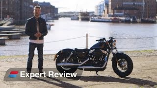 2014 HarleyDavidson 48 FortyEight bike review [upl. by O'Meara563]