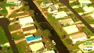 Trapped manatee rescued from closed canal system in Charlotte County CREDIT Charlotte County Sh [upl. by Ilegna]