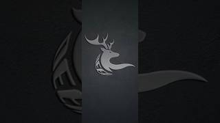 Deer logo design tutorial using Adobe illustrator art shorts [upl. by Yellhsa]