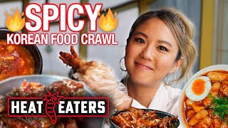 Esther Choi’s SPICY Korean Food Crawl  Chicken Feet Crab amp INSANE Ktown Challenge  Heat Eaters [upl. by Werna77]