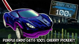 100 On CHERRY PICKER Rocket League Training RAGE Warning  PURPLE Endo  RED Tachyon Boost [upl. by Conall]