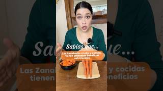 Diferencias Nutricionales entre las Zanahorias Crudas y Cocidas alimentos health zanahoria [upl. by Nicks647]